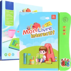 Livre sonore éducatif bilingue – Apprentissage du français et de l’anglais avec sons, images et mots interactifs